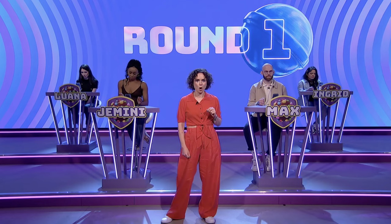 Candy Crush All Stars 2026 finalists on stage during Round 1 in London